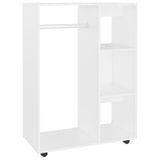 NNEVL Wardrobe White 80x40x110 cm Engineered Wood