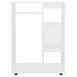 NNEVL Wardrobe White 80x40x110 cm Engineered Wood