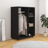 NNEVL Wardrobe Black 80x40x110 cm Chipboard