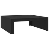 NNEVL Coffee Table Black 100x100x35 cm Chipboard