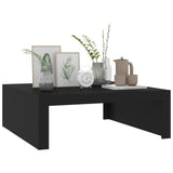 NNEVL Coffee Table Black 100x100x35 cm Chipboard