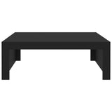 NNEVL Coffee Table Black 100x100x35 cm Chipboard