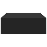 NNEVL Coffee Table Black 100x100x35 cm Chipboard