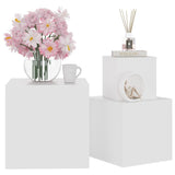 NNEVL Side Tables 3 pcs White Chipboard
