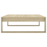 NNEVL Coffee Table Sonoma Oak 100x100x35 cm Engineered Wood
