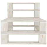 NNEVL 6 Piece Garden Pallet Lounge Set Solid Pinewood White