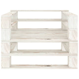 NNEVL 5 Piece Garden Pallet Lounge Set Solid Pinewood White
