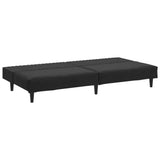 NNEVL 2-Seater Sofa Bed Black Velvet