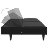 NNEVL 2-Seater Sofa Bed Black Velvet