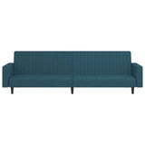 NNEVL 2-Seater Sofa Bed Blue Velvet