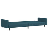 NNEVL 2-Seater Sofa Bed Blue Velvet
