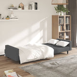 NNEVL 2-Seater Sofa Bed Dark Grey Velvet