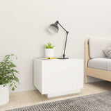 NNEVL Bedside Cabinet White 100x35x40 cm Engineered Wood