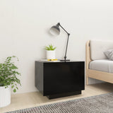 NNEVL Bedside Cabinet Black 100x35x40 cm Engineered Wood