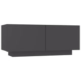 NNEVL Bedside Cabinet Grey 100x35x40 cm Engineered Wood