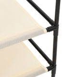 NNEVL Storage Cabinet with 6 Drawers 55x29x55 cm Cream Steel