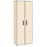 NNEVL Shoe Cabinet Cream 60x30x166 cm Fabric