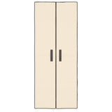 NNEVL Shoe Cabinet Cream 60x30x166 cm Fabric