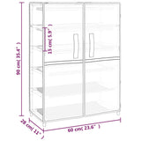 NNEVL Shoe Cabinet Black 60x28x90 cm Fabric
