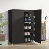 NNEVL Shoe Cabinet Black 60x28x90 cm Fabric