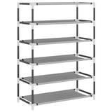 NNEVL Shoe Cabinet Grey 60x28x90 cm Fabric