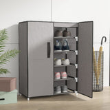 NNEVL Shoe Cabinet Grey 60x28x90 cm Fabric