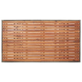 NNEVL Garden Table Grey 120x70x66 cm Solid Acacia Wood