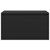 NNEVL Hall Bench 80x40x45 cm Black Chipboard