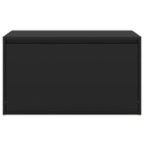 NNEVL Hall Bench 80x40x45 cm Black Chipboard