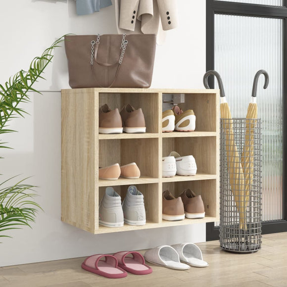 NNEVL Shoe Cabinet Sonoma Oak 52.5x30x50 cm