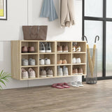NNEVL Shoe Cabinets 2 pcs Sonoma Oak 52.5x30x50 cm