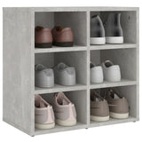 NNEVL Shoe Cabinets 2 pcs Concrete Grey 52.5x30x50 cm