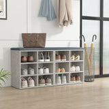 NNEVL Shoe Cabinets 2 pcs Concrete Grey 52.5x30x50 cm