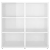 NNEVL Shoe Cabinet High Gloss White 52.5x30x50 cm