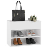 NNEVL Shoe Bench White 60x30x45 cm Chipboard