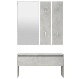 NNEVL Hallway Furniture Set Concrete Grey Engineered Wood