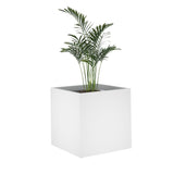 NNEVL Planter Box White 40x40x40 cm Engineered Wood