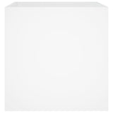 NNEVL Planter Box White 40x40x40 cm Engineered Wood