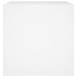 NNEVL Planter Box White 40x40x40 cm Engineered Wood