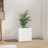 NNEVL Planter Box White 40x40x40 cm Engineered Wood