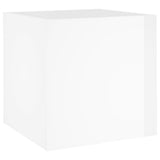 NNEVL Planter Box High Gloss White 40x40x40 cm Engineered Wood
