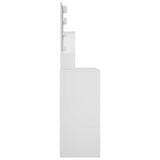 NNEVL Dressing Table with LED White 86.5x35x136 cm