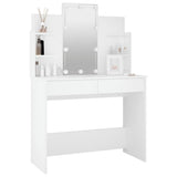 NNEVL Dressing Table with LED White 96x40x142 cm
