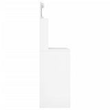 NNEVL Dressing Table with LED High Gloss White 96x40x142 cm