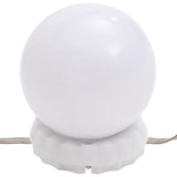 NNEVL Dressing Table with LED High Gloss White 60x40x140 cm