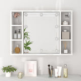 NNEVL Mirror Cabinet with LED White 76x15x55 cm