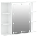 NNEVL Mirror Cabinet with LED White 70x16.5x60 cm