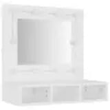 NNEVL Mirror Cabinet with LED White 60x31.5x62 cm