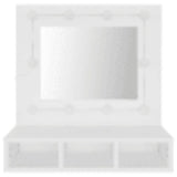 NNEVL Mirror Cabinet with LED White 60x31.5x62 cm