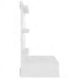 NNEVL Mirror Cabinet with LED White 60x31.5x62 cm